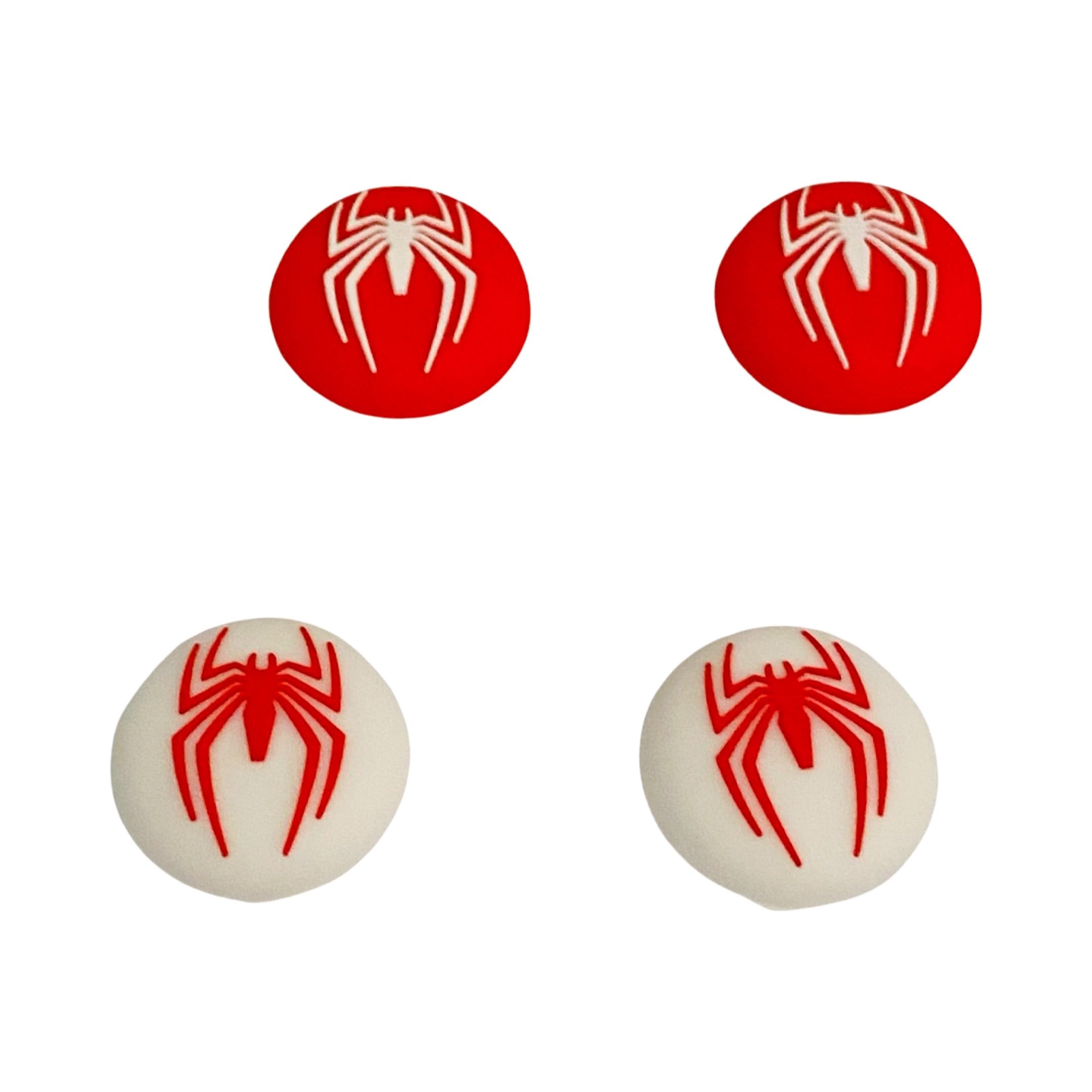 PS5 Silicone Thumb Stick Grips Analog Cover Case Joystick Button Protector For Play-Station5/X-one Series/PS4 Gamepad Controller (Spiderman)