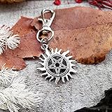 Supernatural anti possession charm clip zipper pull journal dean winchester supernatural silver...