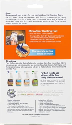 Miniatura 5 de Bona WM710013272 MicroPlus - Almohadilla para trapeador de polvo