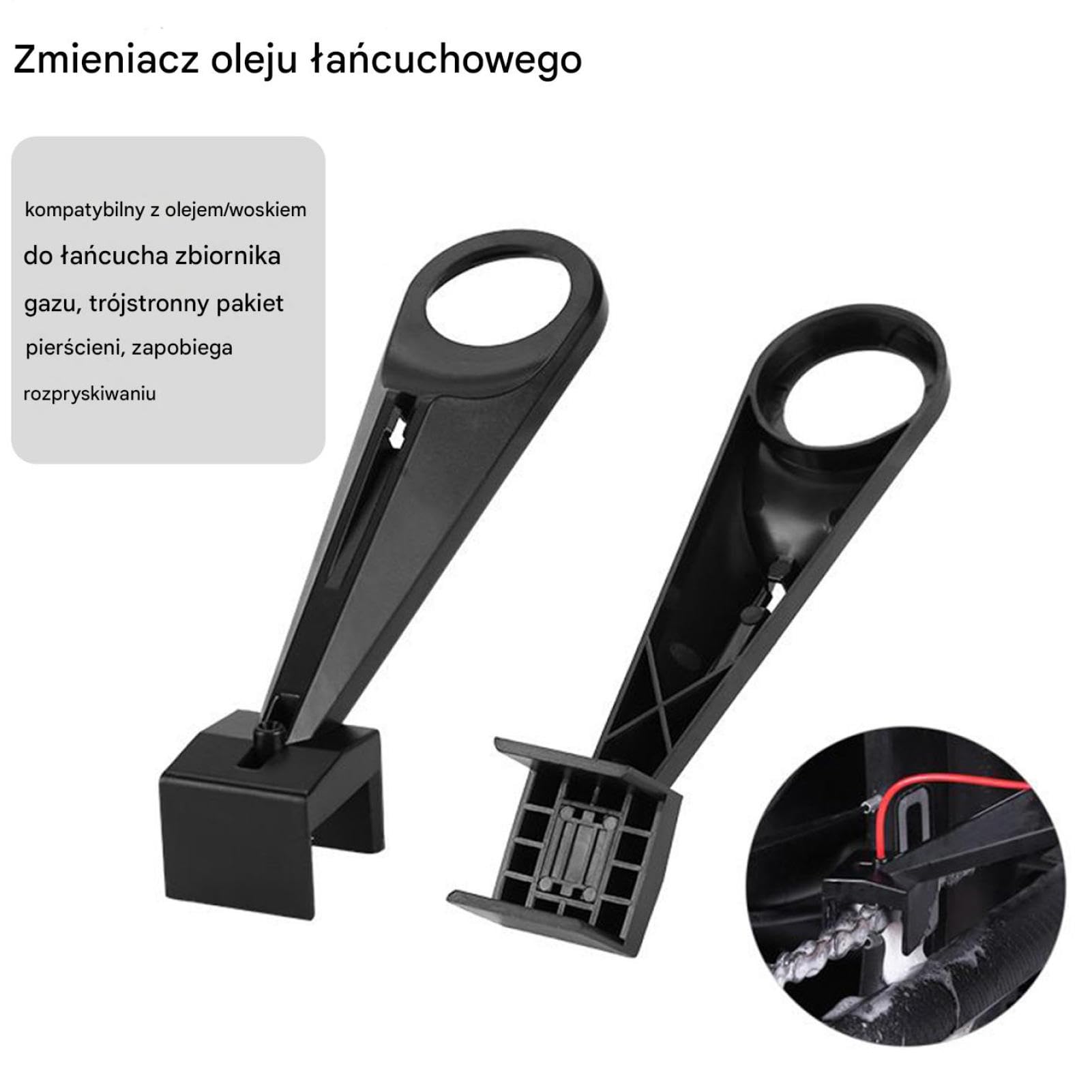 Ręczny środek do czyszczenia łańcucha, przenośne narzędzie motocyklowe, 4-częściowy zestaw ze szczotką do olejowania, solidne akrylowe urządzenie mycia, ergonomiczne akcesorium garażu, aplikator