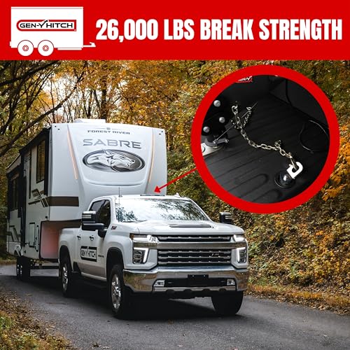 GEN-Y Hitch Towing Safety Chain for Trailers and RVs - 3/8 Inches x 84 Inches with 2 Safety Slip Hooks for Secure Attachment, 26,000 lbs Break Strength, Grade 70, Class 5 Rating by GEN-Y Hitch - Image 5