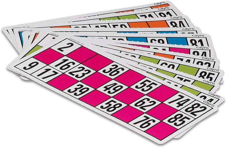 JYNVO – 48 Cartones De Bingo + 90 Fichas – Juego De Mesa Tradicional – Diversión En Familia Y Amigos – Ideal Para Lotería Y Rifa