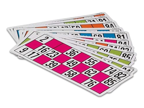 Cayro - Pack de 48 Cartones de Bingo - Cartones Juego de Mesa Familiar para Niños y Adultos
