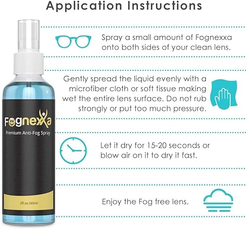 Miniatura 5 de Fognexxa - Spray antivaho prémium para gafas, gafas, auriculares de realidad virtual, protectores faciales y EPI  Botella de 2 onzas para protección