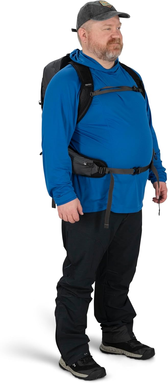 Osprey Talon 22L Men's Hiking Backpack with Hipbelt, Eclipse Grey, L/XL, Extended Fit - Image 8