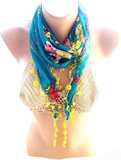 Cotton Scarf,fringed cotton scarf, Boho scarf, Headband, Turkish oya scarves, gift for her