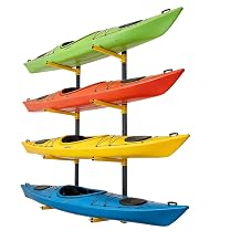 Kayak Storage Rack, Wall Mount Kayak Racks, Heavy Duty Adjustable Kayak Rack Hanger for Wall Suitable Space-Saving for Indoor,Outdoor, Garage
