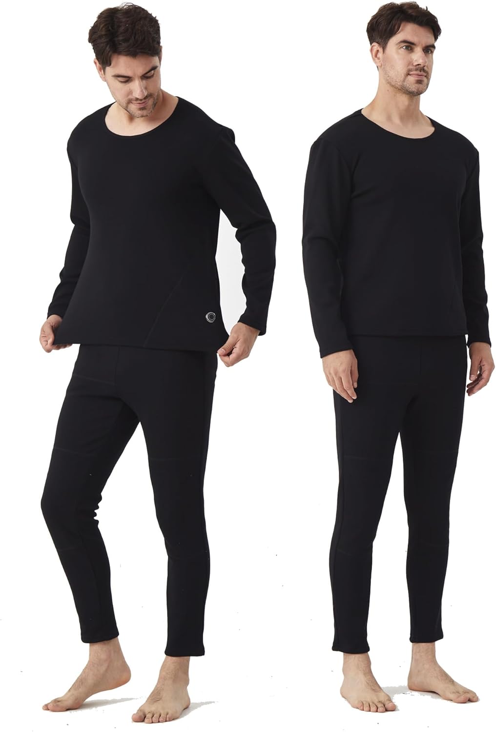 Heated Thermal Underwear Set for Men USB Intelligent Heated Thermals top and Heated Pants with 2 *Battery and Box