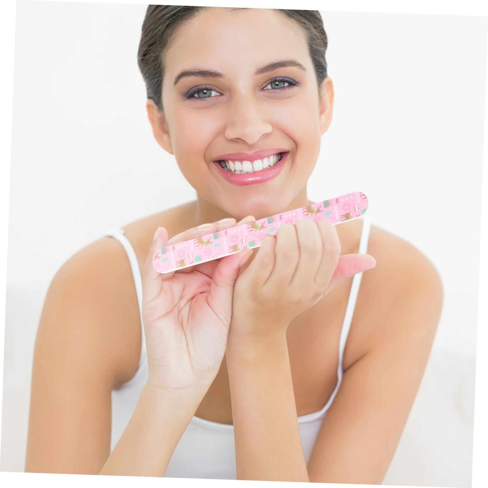 12 Pezzi Kit Limette Unghie Natalizie con Design Tema per Manicure e Pedicure Adatte per Unghie Naturali Finte e Acriliche Strumenti Manicure Femminili per e Te