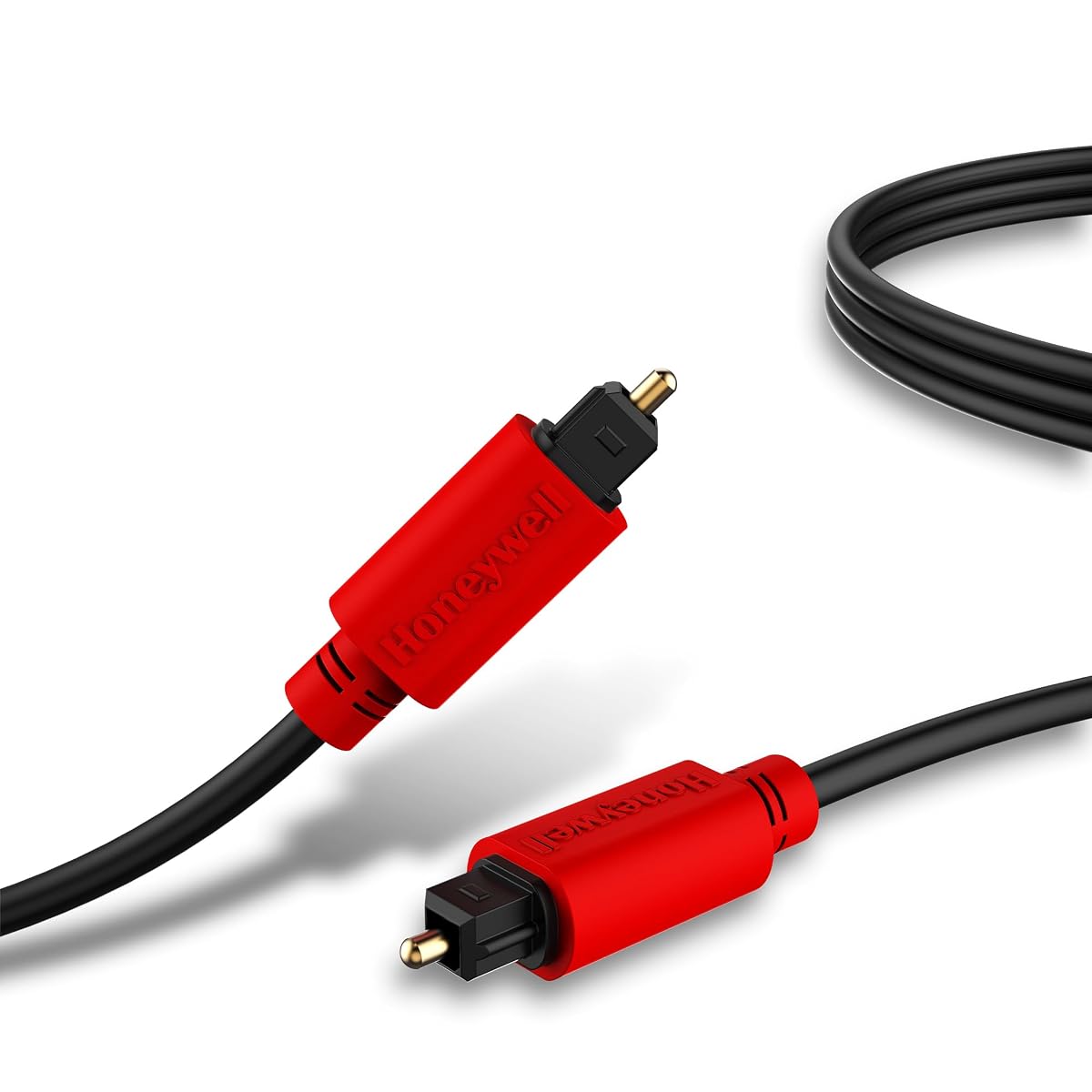 Honeywell Digital Optical Audio Toslink Cable 2 meter, 24K Gold Plated