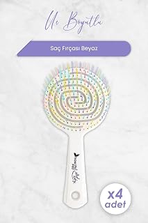 Nascita Professional Üç Boyutlu Saç Fırçası Beyaz x 4 Adet