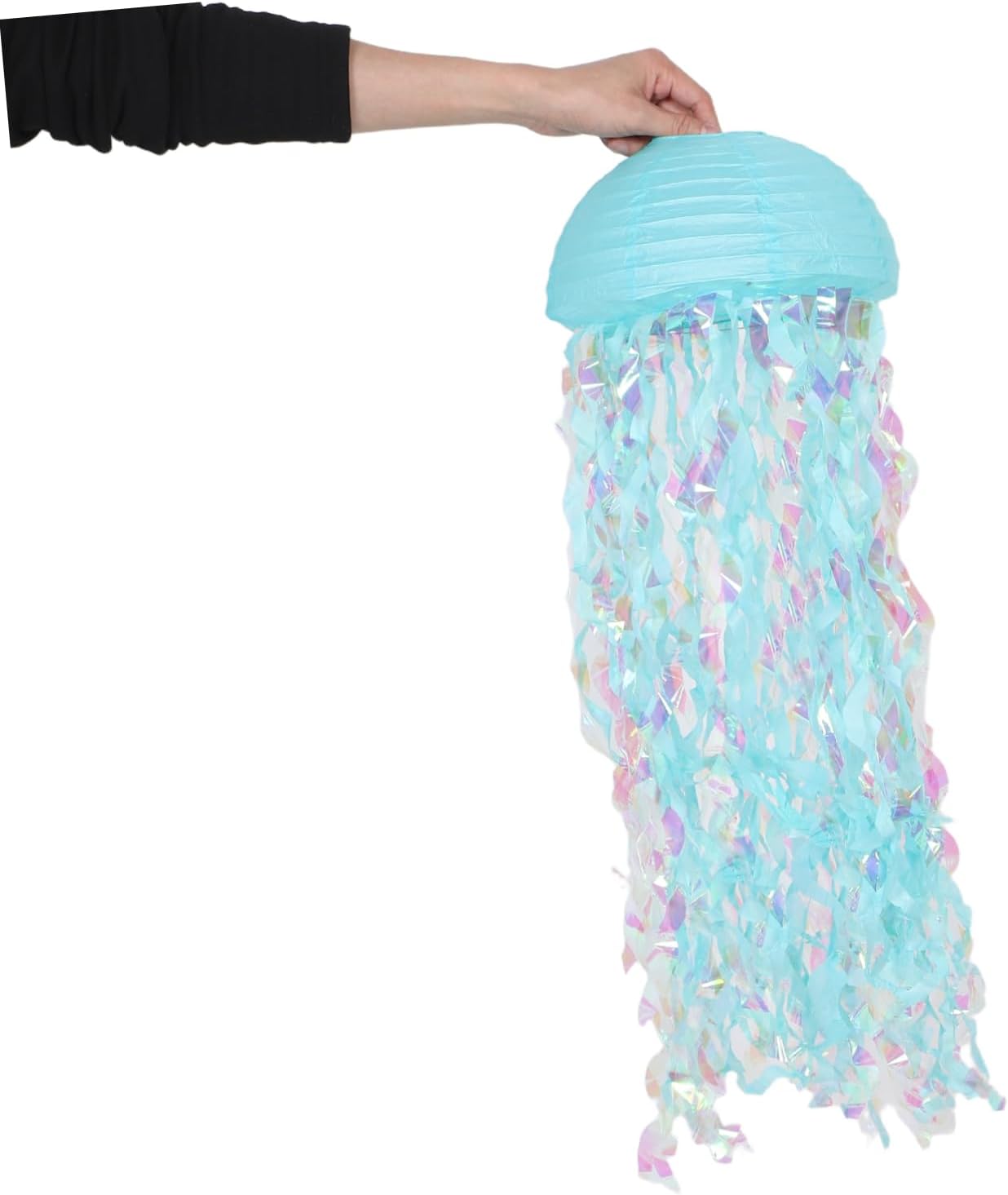 DOITOOL 6pcs Mermaid Jellyfish Lanterns Gradient Decorations for Boys and Girls Birthday Shower and Undersea Theme Events Easy to Install Hanging Decor