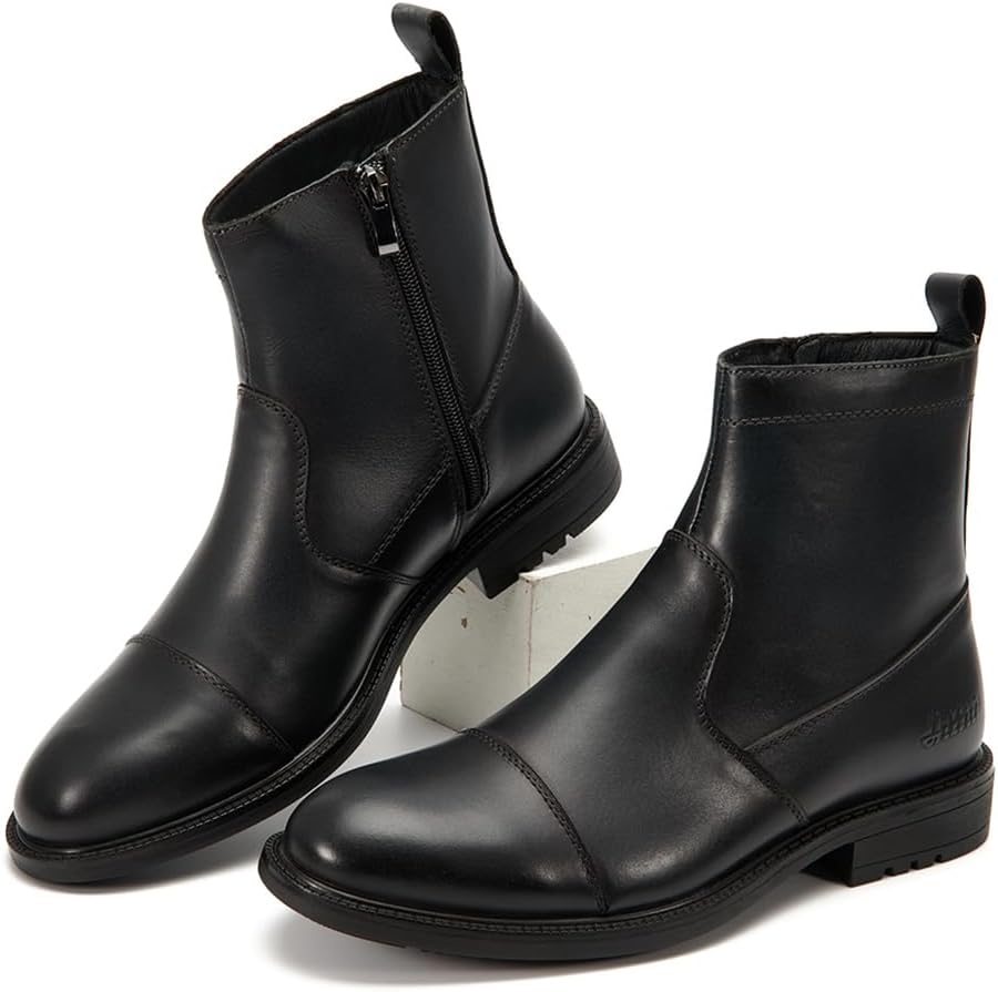 Arkbird Mens Chelsea Dress Boots Side Zipper Genuine Leather  display picture 2