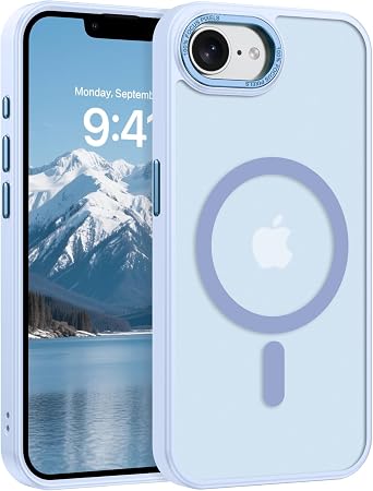 GaoBao Magnetic for iPhone 17e Case, Translucent Matte, Light Blue