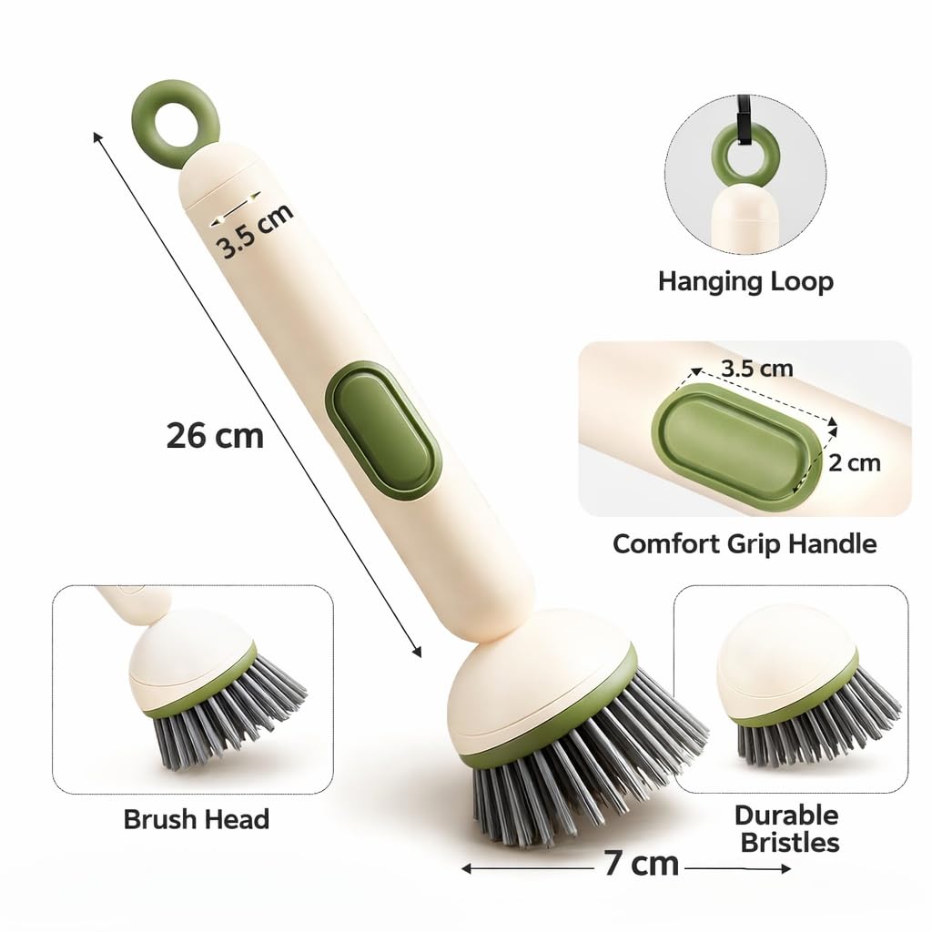 TREVIAH Dish Brush with Soap Dispenser - FREE SHIPPING -2