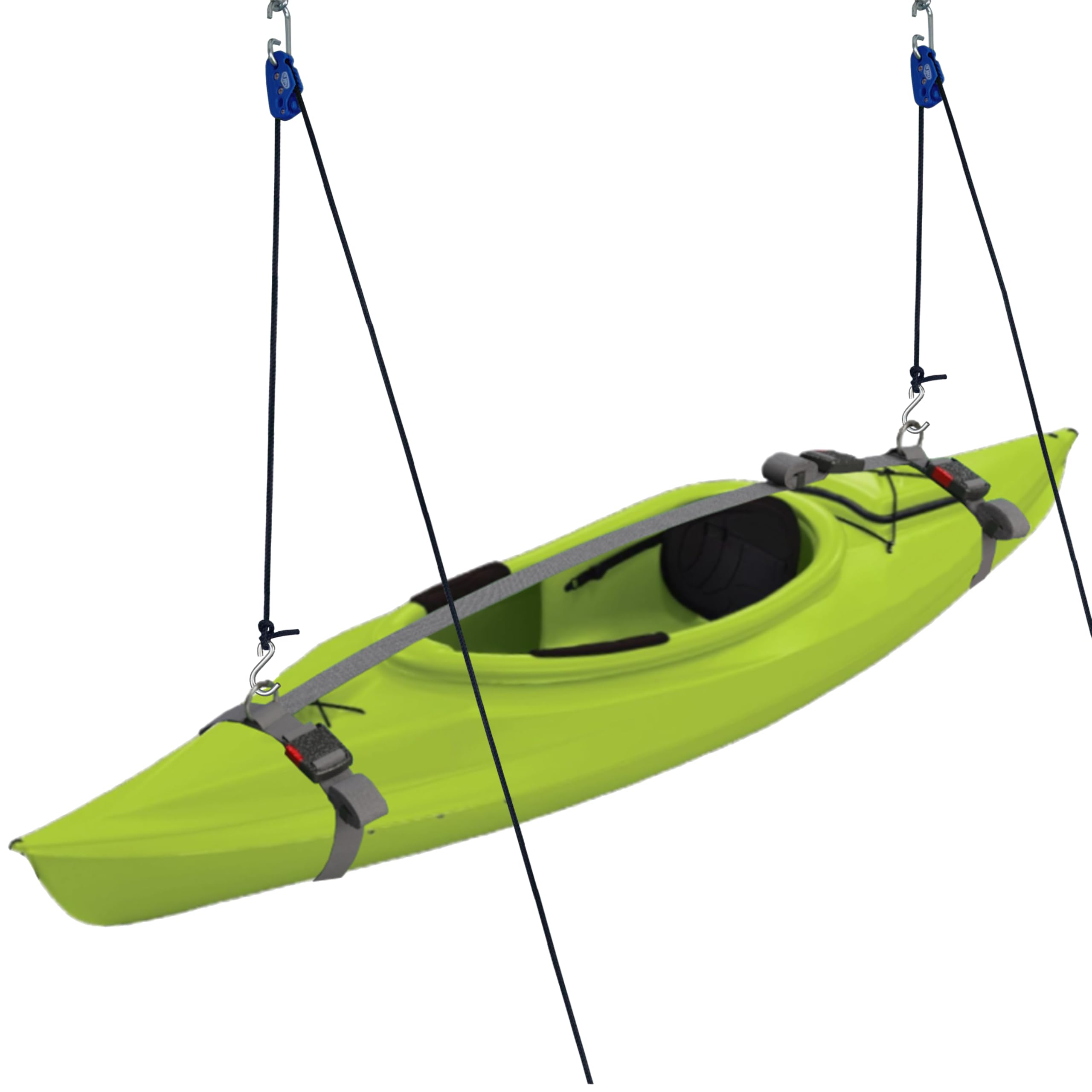 Kayak Hanger, Cargo Ceiling Storage, Overhead Storage, Watercraft Garage Storage, Hoist System.
