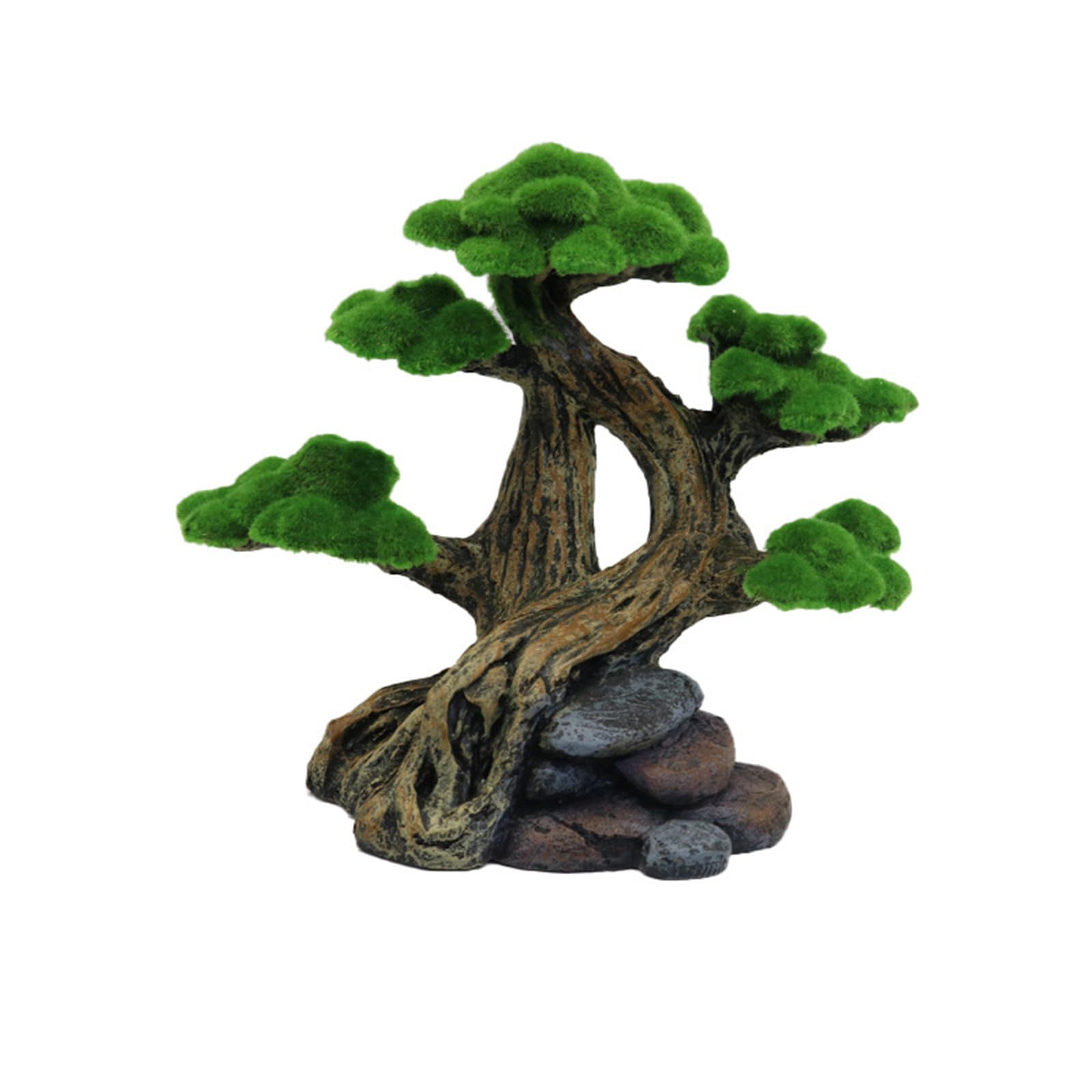Albero muschio artificiale Acquari Decori Resina Pianta acquatica Simulazione Albero per Aquascaping Acquari Decorazione paesaggistica Acquari Ornamento