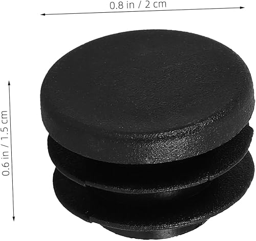 Miniatura 3 de INOOMP Tapones de goma para barra de bicicleta, 30 unidades, tapones de extremo de barra de bicicleta, manijas negras para manillar de bicicleta,