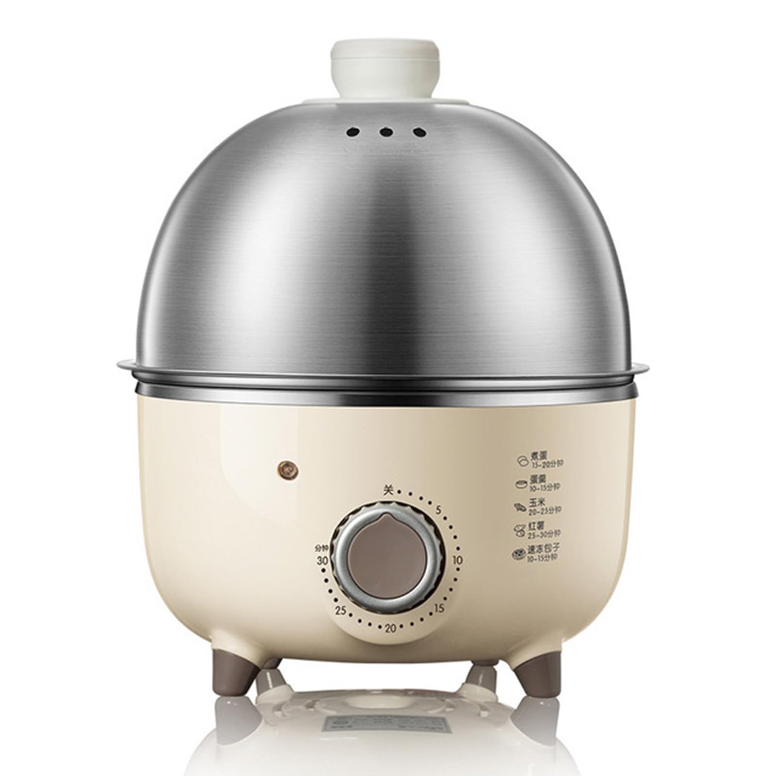 Bollitore elettrico per uova, macchina per la colazione, cottura a vapore automatica con timer, fornello a vapore per crema pasticcera per uova 220 V