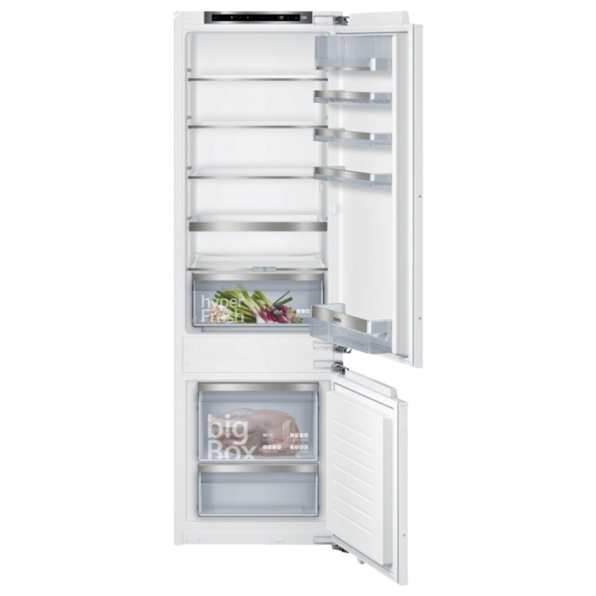 Siemens KI87SADE0 iQ500 Einbau-Kühlgefrierkombination/A++ / 225 kWh/Jahr / 270 l/lowFrost/hyperFresh Premium 0° / LED Beleuchtung