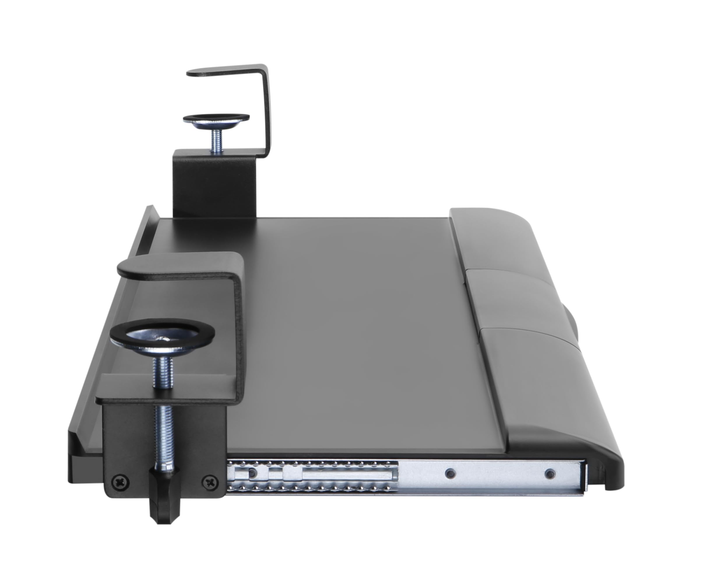ErgoYou Clamp-On Ergonomic Keyboard Tray – Extra Spacious 27” Platform for Keyboard & Mouse – Smooth Sliding, No-Drill Installation – Fits Desks Up to 45mm Thick – Space-Saving Under-Desk Design 2