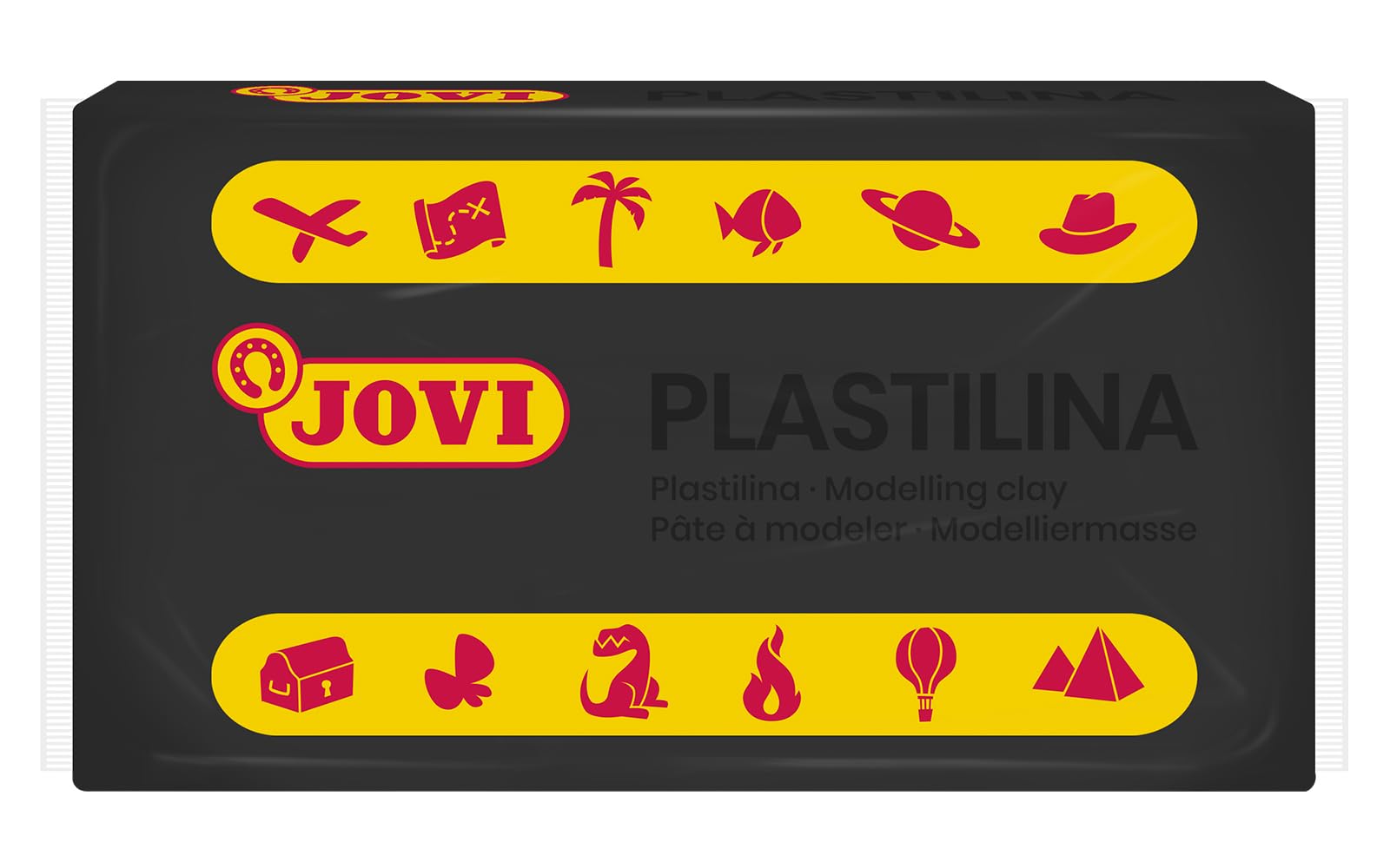JOVI - Caja De Plastilina, 30 Pastillas 50 G, Color Negro JOVI - Caja De Plastilina, 30 Pastillas 50 G, Color Negro