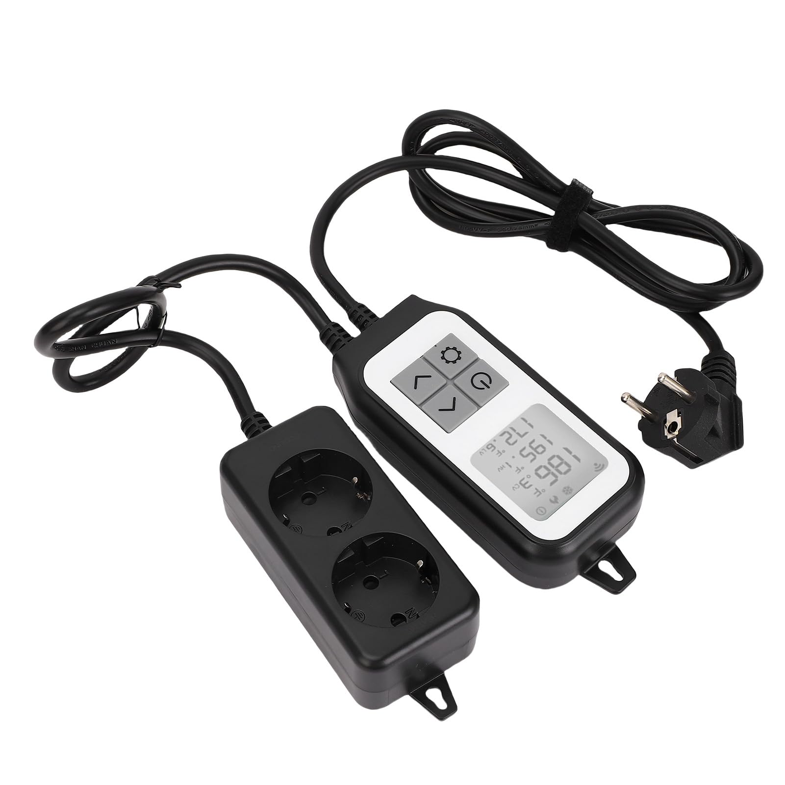 Keenso WiFi Thermostat Steckdose mit Wasserdichter Sonde (EU-Stecker