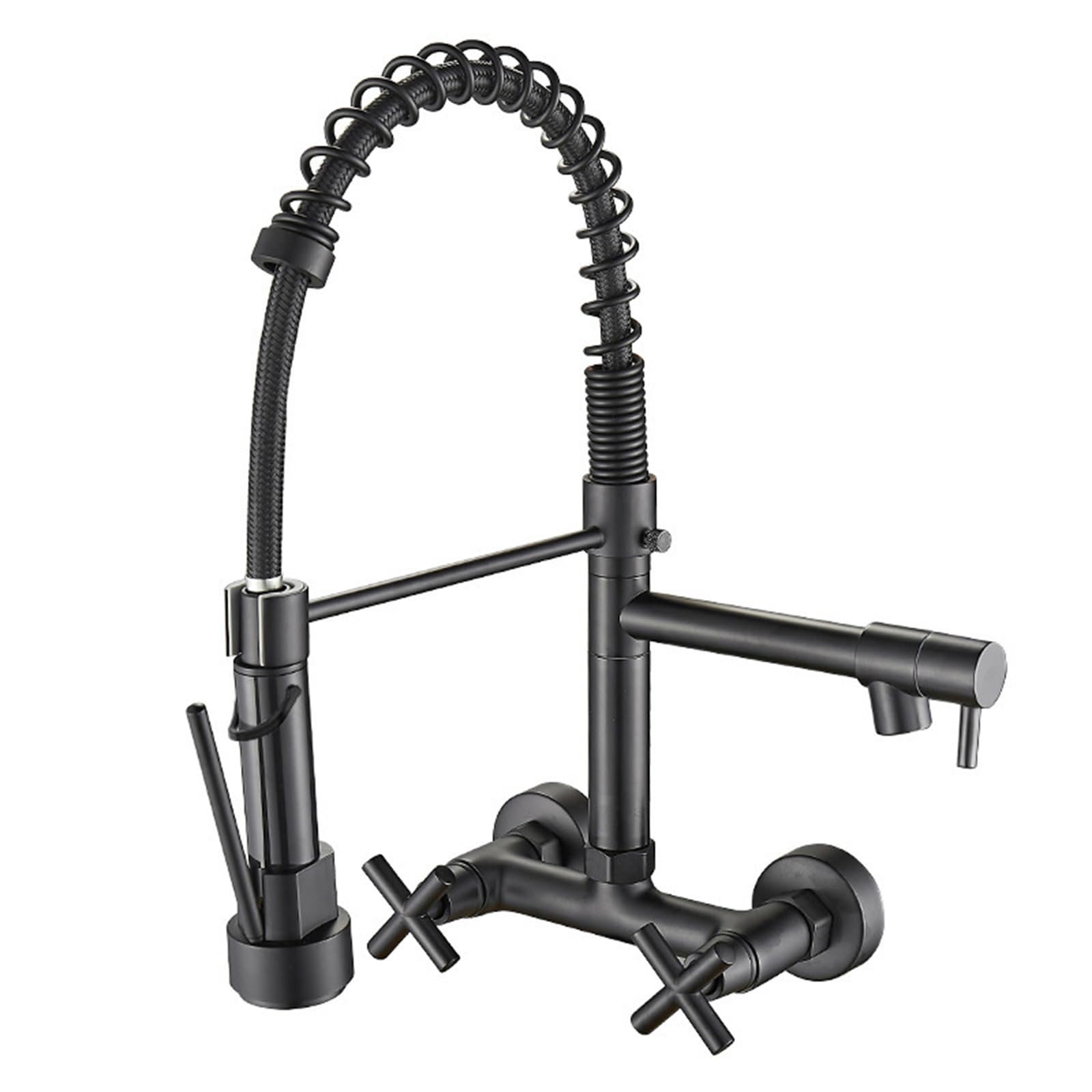 Wall Mounted Kitchen Tap - Dual Mode Hot and Cold Water, Brass Construction
