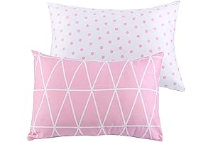 Baby Pink Pillow Cases| Link/Dot Pillow Cover Twin Pack