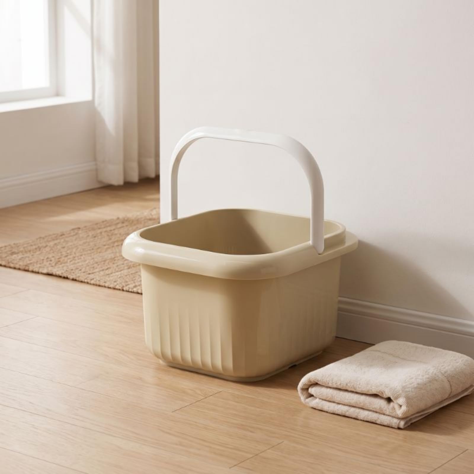 Pediluvio Rinforzato Bacinella Sicuro Secchio per Bagno, Green