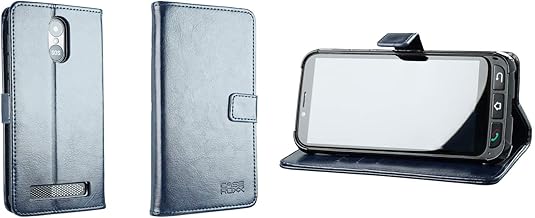 caseroxx Bookstyle Handytasche für SPC Zeus 4G / Zeus 4G Pro in blau – Klapphülle mit Kreditkartenfächern, Magnetverschluss, Standfunktion & Rundumschutz für Display und Gehäuse