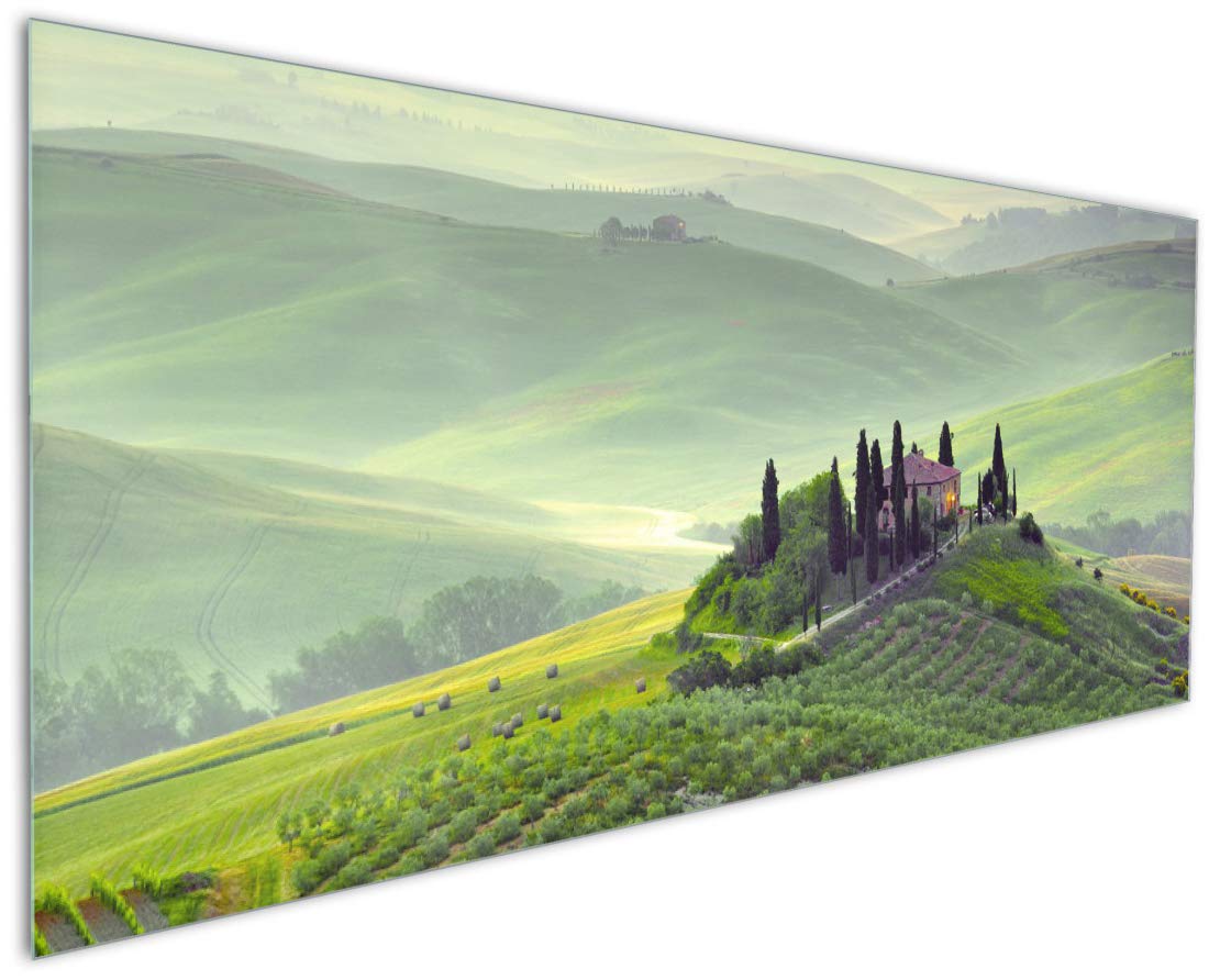 Wallario Küchen-Rückwand | Küchenspiegel Toskana in Italien in Premium-Qualität: Brillante Farben | abwischbar | pflegeleicht