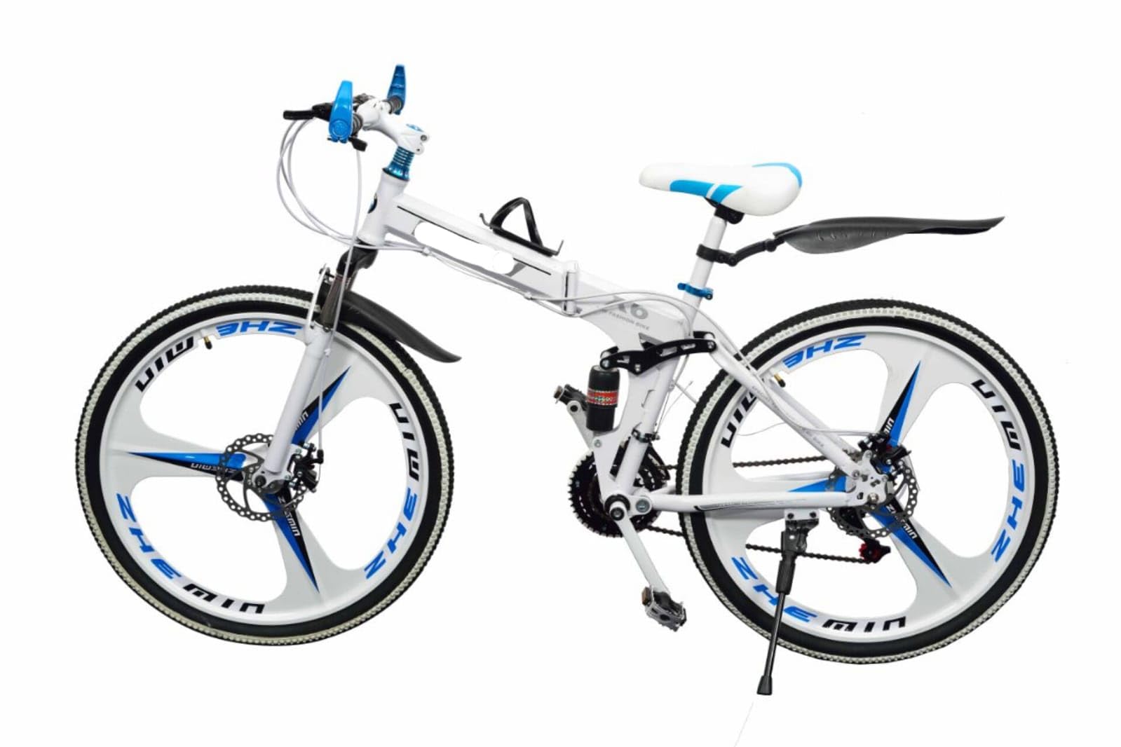 Gigaglitz Foldable Sports Bicycle Mountain Bike/Cycle 26 Inch High Carbon Steel Frame Foldable/Folding Mountain Bike/and Double Disc Brak,Unisex-picture-28