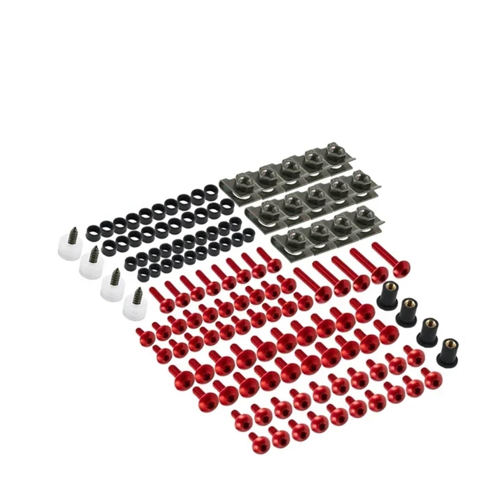 Motorrad Verkleidungsschrauben Für Hon@&da CBR600RR CBR1000RR CBR 600 F2 F3 F4 CBR 600 RR 1000 RR 900 929RR 650R 177PCS CNC Verkleidung Bolzen Kit Verschluss Clips Schraube