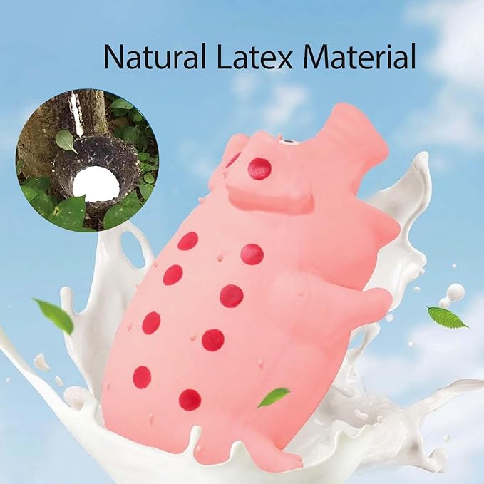 Juguete Chillon para Perro con Sonido de Cerdo, Mordible de Goma miniatura 4