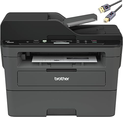 Brother L-2550DW Impresora láser monocromática todo en uno I Print Copy Scan I Wireless I Auto Impresión de 2 caras Imprimir hasta 36 páginas/minuto