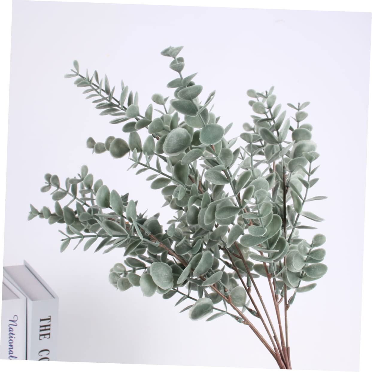 PRETYZOOM 2 Set Foglie Di Eucalipto Simulate Fake Plants Green Natural Gambo Di Arbusti Fogliari Bosso Artificiale Gambi Di Foglie Finte Finti Plettri Di Eucalipto Plastica 2 Pezzi * 2