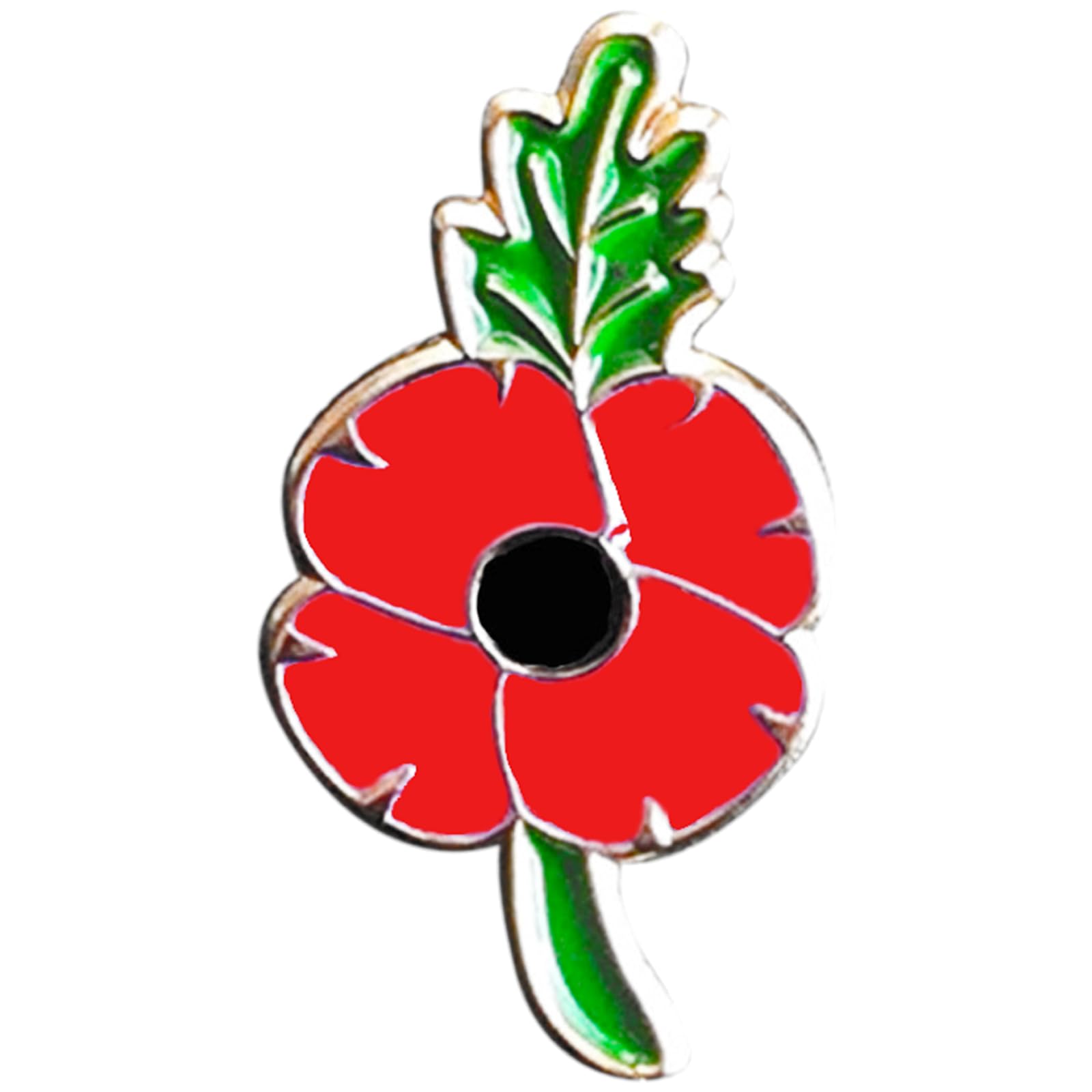 GhloyzaRed Metal Poppy Brooch Pin Remembrance Day Pin Red Enamel Brooch Pin Memorabilia Souvenir Gifts Remembrance Poppy Lapel Pin Memorial Day Lapel pin for Women Men