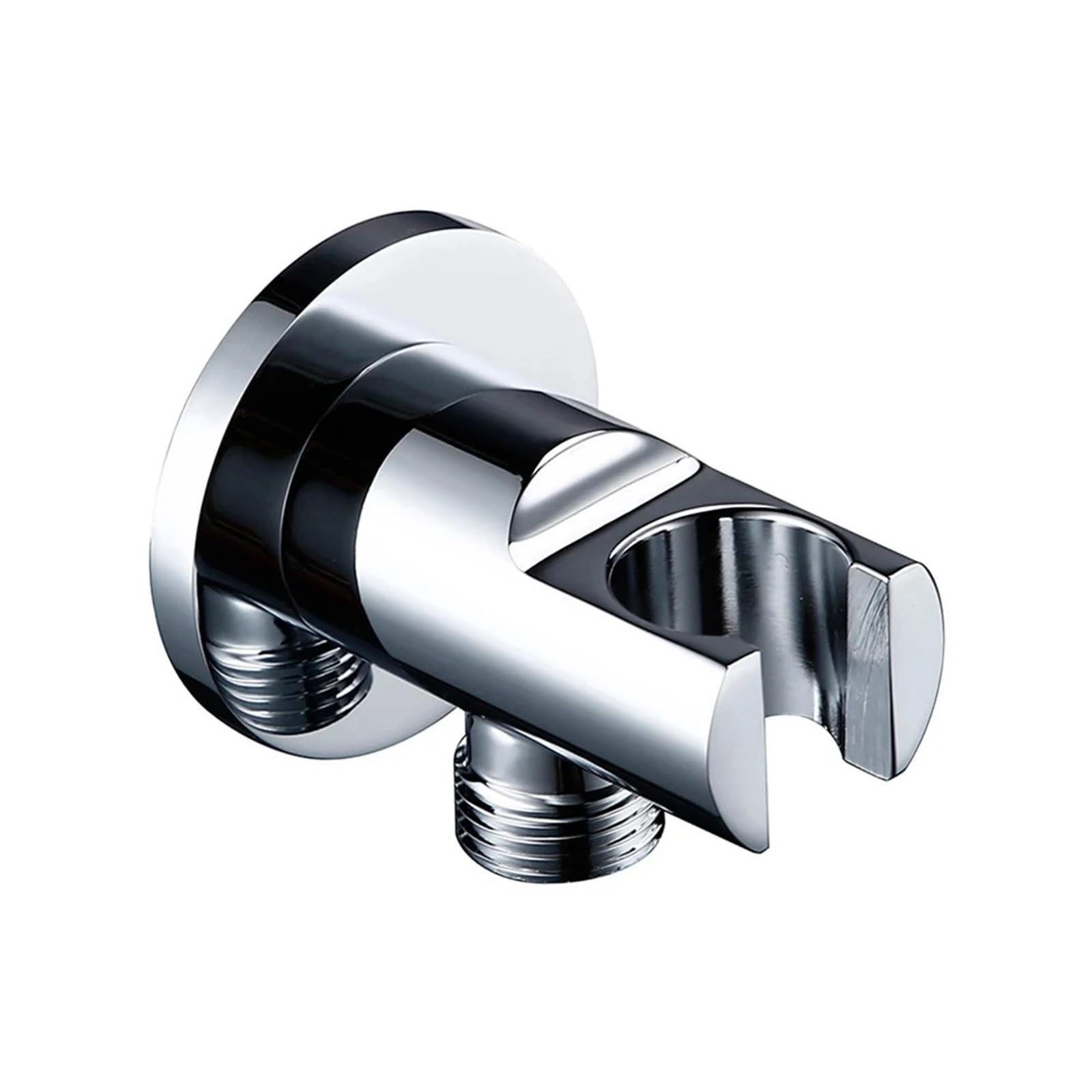 Luysgbxr Sliver Shower Head Holder Shower Holder Wall Mounted Bathroom Tap Handheld Bracket Replacement Support(Sliver)