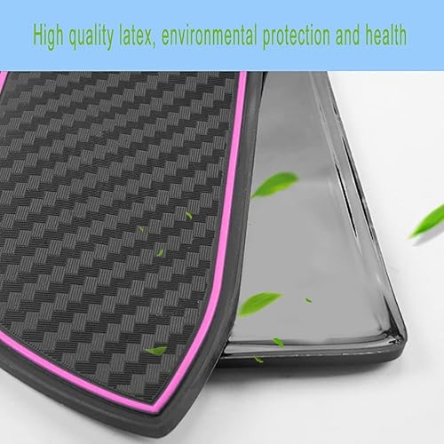 Miniatura 2 de Accesorios para Dodge Charger 2015-2023 Insertos antipolvo, forros de bolsillo de puerta, alfombrillas de consola central, juego de 22 piezas