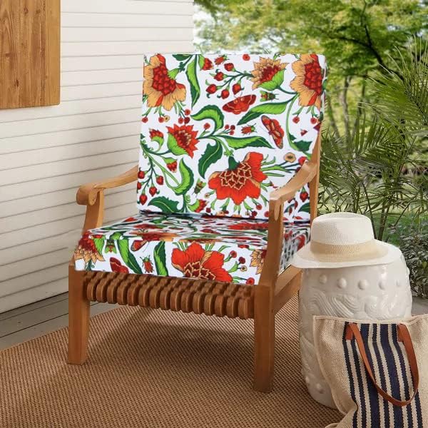 Miniatura 3 de EHouseHome Fundas de cojín para silla de patio, lavables, resistentes a los rayos UV, fundas de repuesto, impermeables, para muebles de exterior,