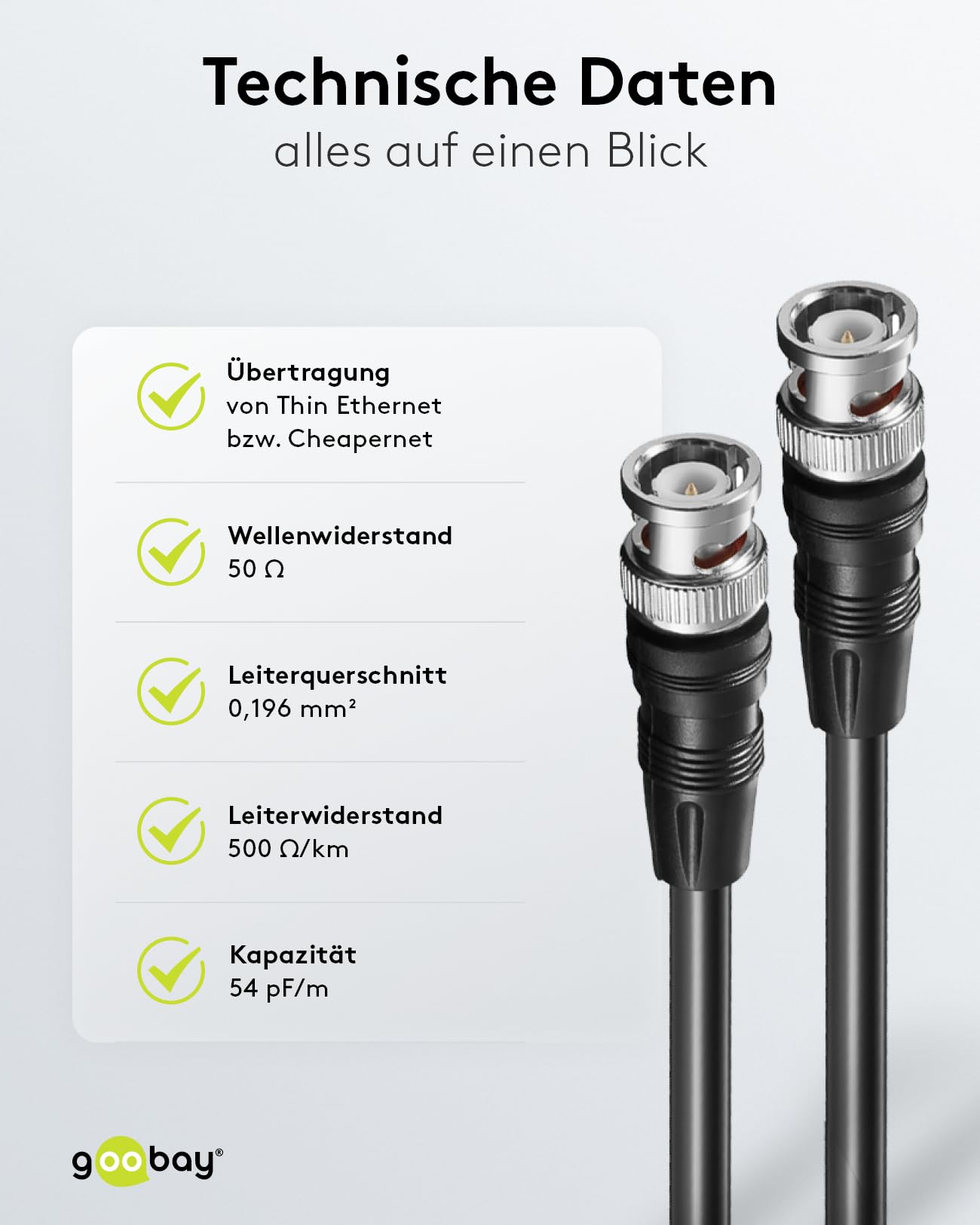 Cavo BNC RG58 Schermato - Lunghezza 3m, Connettori BNC Maschio-Maschio, 50 Ohm - Per Audio/Video - Foto 9