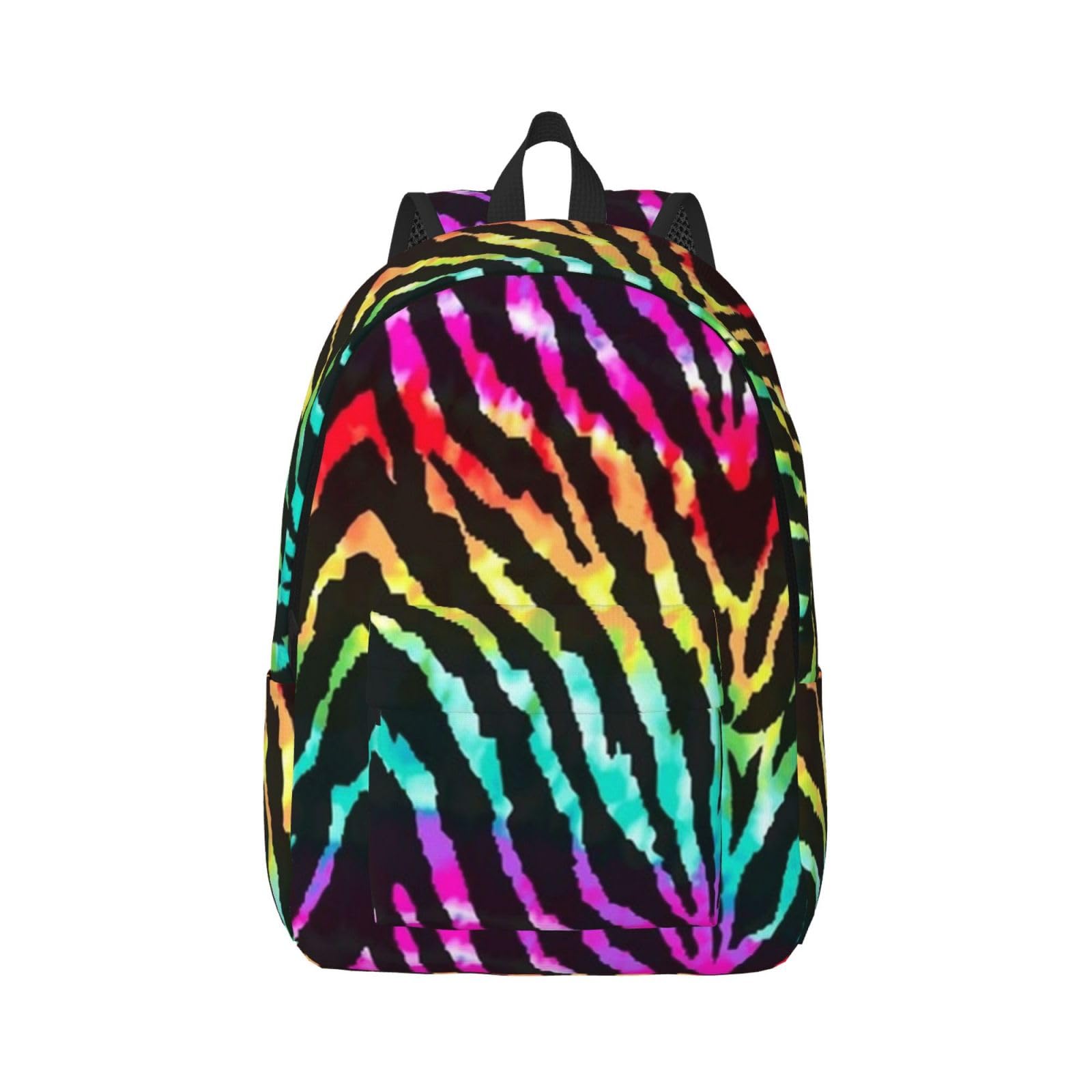 Sac à dos zèbre arc-en-ciel carré réfléchissant ordinateur S - 8