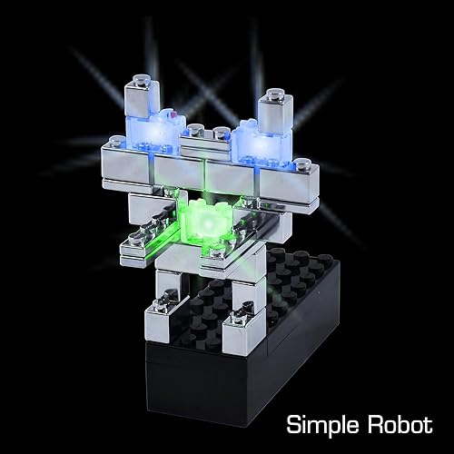 Miniatura 4 de E-Blox Power Blox Builder - Starter Kit 3D LED Light-Up Building Blocks Toys Set for Kids Ages 8+