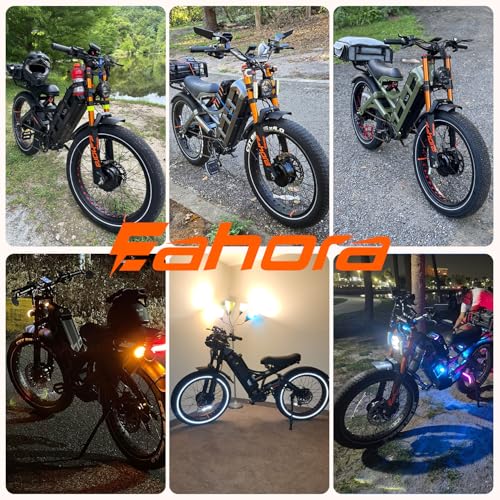 Image of 2026 eAhora Romeo Pro 3 /2 52-46 Mph Electric Bike for Adults, 6000W /4000W /2500W Dual Motor Ebike 60V 80Ah /52V 70Ah Battery 235+Miles Long Range, 26*4.0 inch /20*4.5 inch Fat Tire, Full Suspension, All Terrain