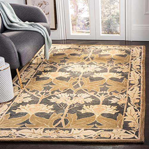 Tapete decorativo SAFAVIEH Anatolia 3x5 pies azul y salvia miniatura 1