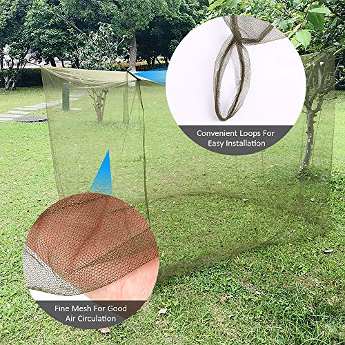 KKmoon Rede de barraca de acampamento 200x90x180cm Rede externa para acampamento e caminhada mochila