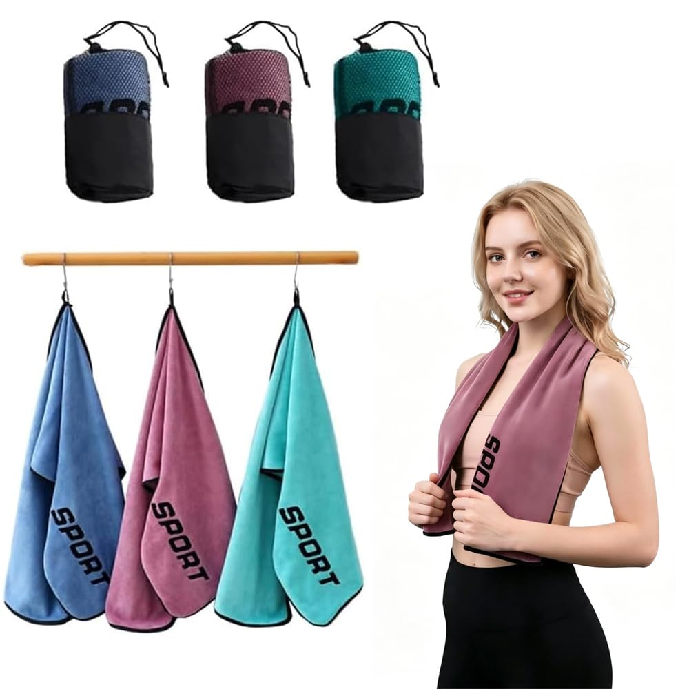 Oaygat Microfiber Gym Towels 30×110 cm Microfiber Cooling Gym Towels Soft Cooling Neck Towels Rags Cooling Neck Wraps Sweat Towel for Golf Gym Camping Running Workout & More Activities