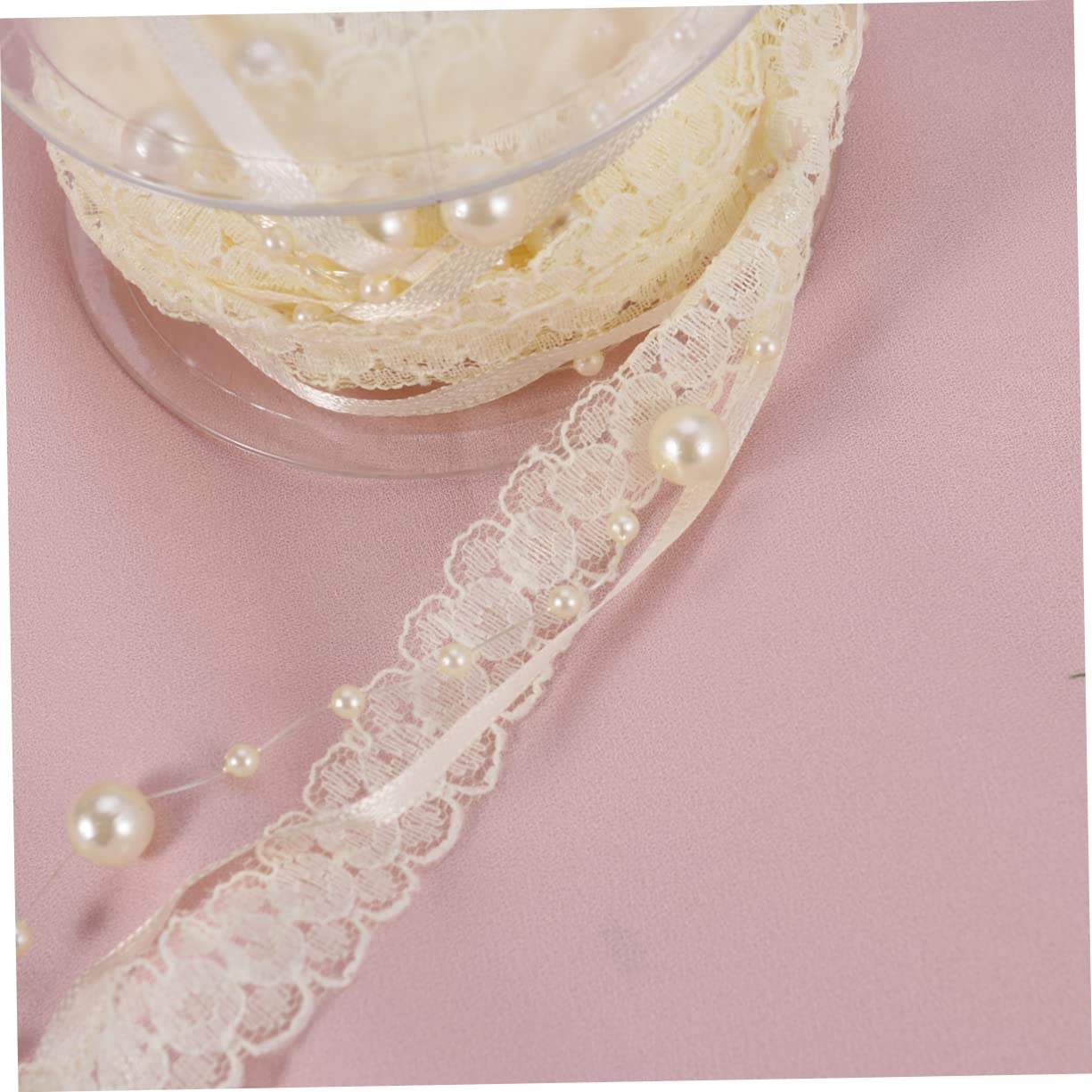EXCEART 3 Pezzi Di Nastri Di Perline in Organza Di Raso Decorazioni Natalizie A Forma Di Fiocco Di Neve Per Eventi