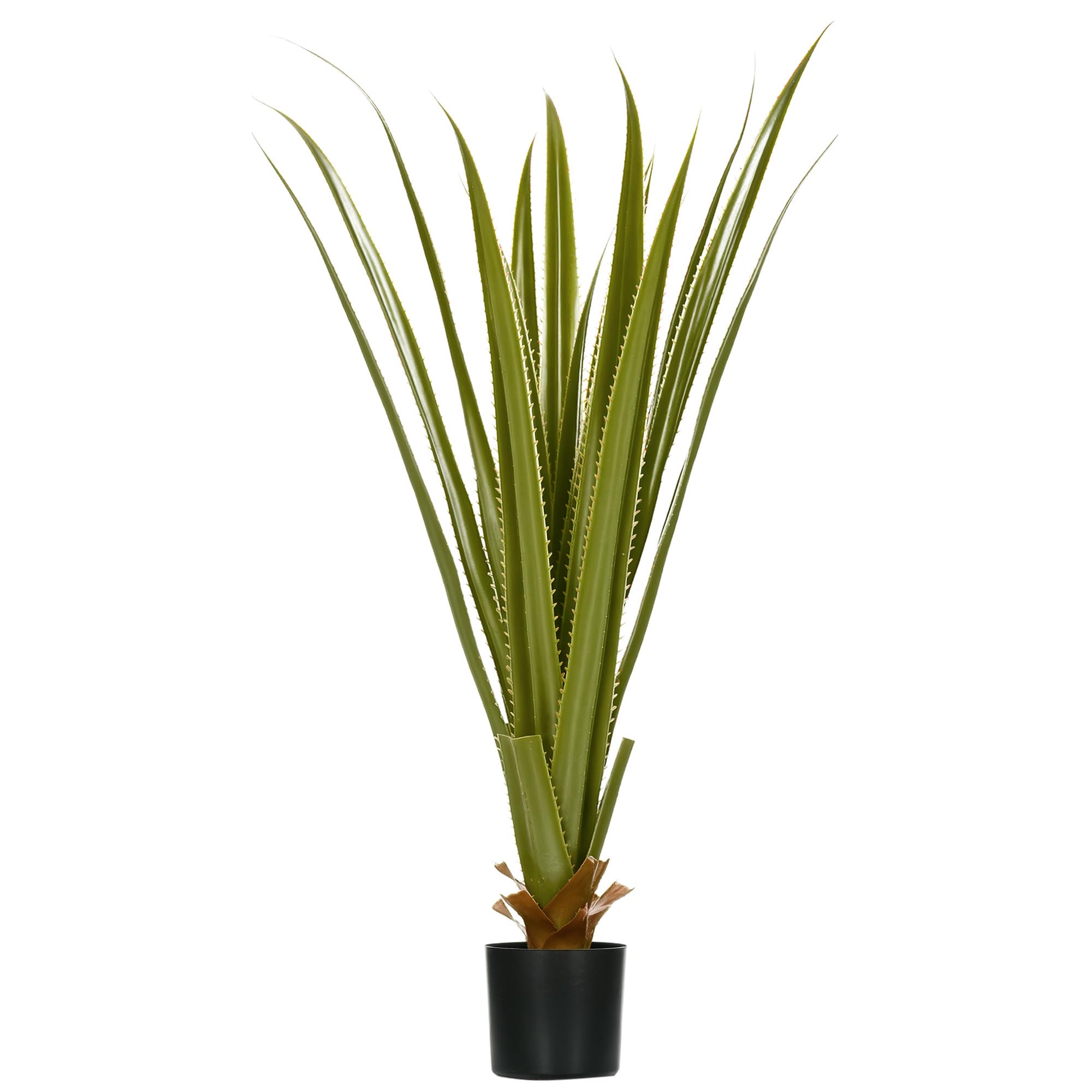 HOMCOM Decorative Artificial Plants Agave Succulent in Pot for Home 90cm